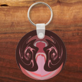 Porte-clés Belle Motif Maroon Africain Design d'impression (Recto)