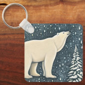 Porte-clés Belle Ours Polaire Artique (Recto)