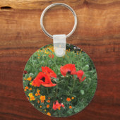 Porte-clés Belle Pavot Rouge (Recto)