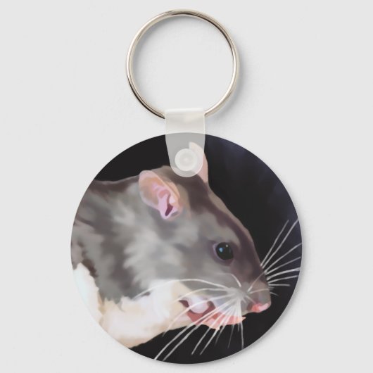 Porte-clés Belle peinture de rat (Recto)