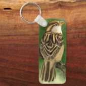 Porte-clés Belle Petite Bruant - Mignonne - Peinture (Recto)