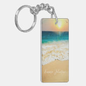 Porte-clés Belle plage d'été coucher de soleil (Devant gauche)