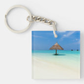 Porte-clés Belle plage tropicale aux Maldives (Devant)