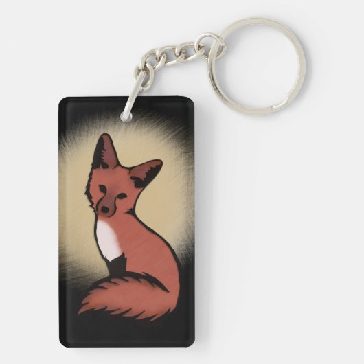 Porte-clés Belle Renard rouge Foxy (Dos)