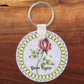 Porte-clés Belle Rose rouge