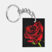 Porte-clés Belle rose rouge (Devant gauche)
