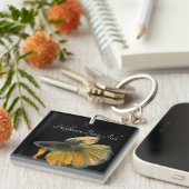 Porte-clés Belle Siamese Combattre Poisson Betta demi-lune (Devant Droit)