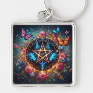 Porte-clés Belle Sorcière pentacle2