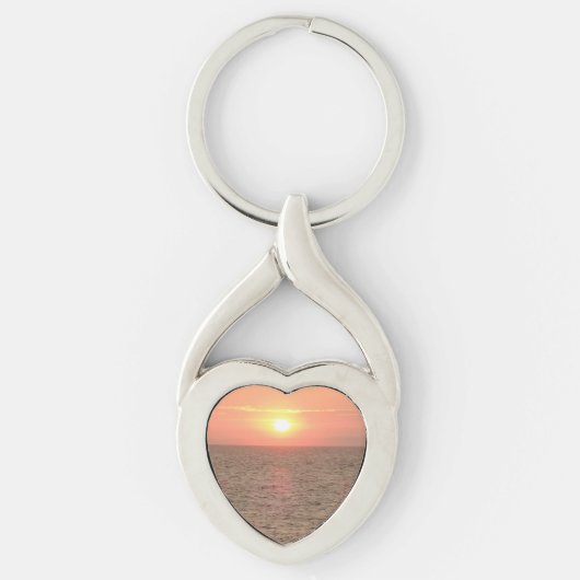Porte-clés Belle Sunset Heart Keychain (Devant)