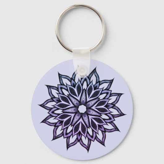 Porte-clés Belle Violette Abstraite (Recto)
