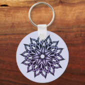 Porte-clés Belle Violette Abstraite (Recto)