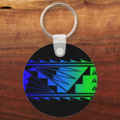 Porte-clés Belles Bénédictions - Bleu/Vert - (Recto)