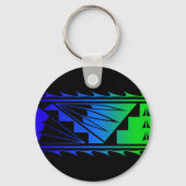 Porte-clés Belles Bénédictions - Bleu/Vert - (Verso)