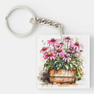Porte-clés Belles Fleurs d'Aster en Fleur