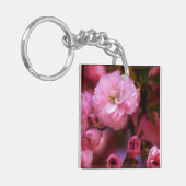 Porte-clés Belles fleurs de cerisiers rose printemps (Devant gauche)