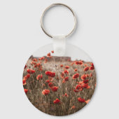 Porte-clés belles fleurs de coquelicot (Verso)