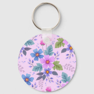 Porte-clés Belles fleurs motif floral-36841