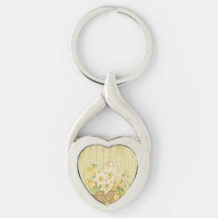 Porte-clés Belles jonquilles colorées personnalisées