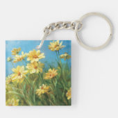 Porte-clés Belles marguerites jaunes (Dos)