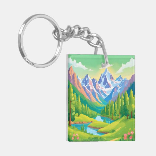 Porte-clés Belles montagnes (Devant gauche)