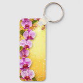 Porte-clés Belles Orchidées Roses (Verso)