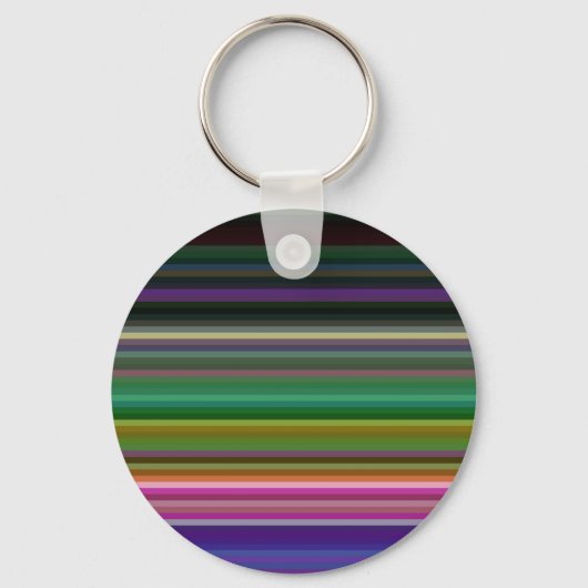 Porte-clés Belles rayures colorées rétro (Recto)