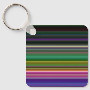 Porte-clés Belles rayures colorées rétro