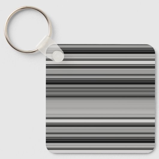 Porte-clés Belles rayures gris noir (Recto)
