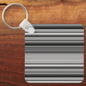 Porte-clés Belles rayures gris noir (Recto)