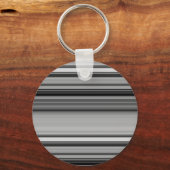 Porte-clés Belles rayures gris noir (Recto)