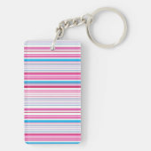 Porte-clés Belles rayures rose bleue (Dos)