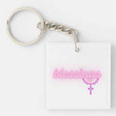 Porte-clés Bénédiction Avec Croix (Devant)