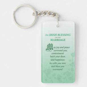 Porte-clés Bénédiction de félicitations pour mariage irlandai