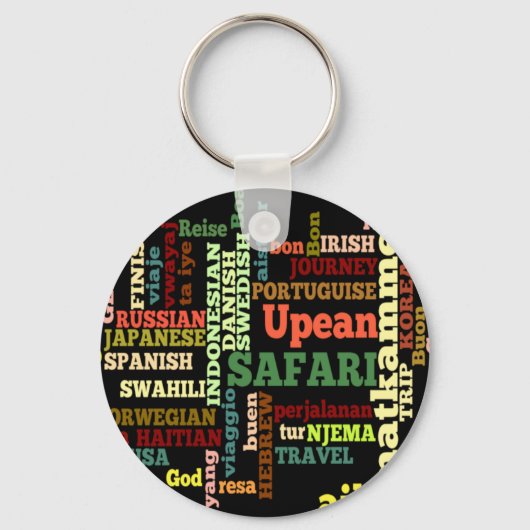 Porte-clés Bénédiction de voyage internationale (Recto)