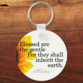 Porte-clés Bénédiction pour la douceur Matthieu 5:5 (Recto)