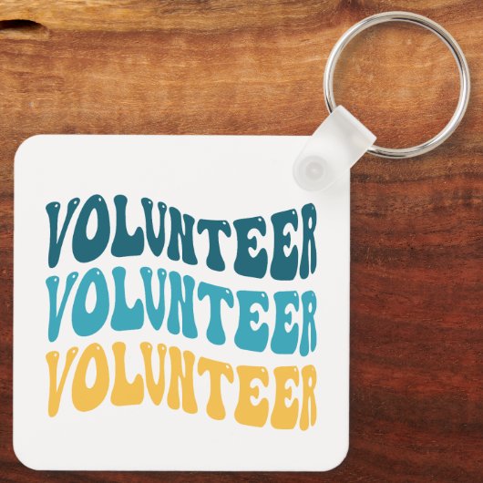 Porte-clés Bénévole rétro (Verso)