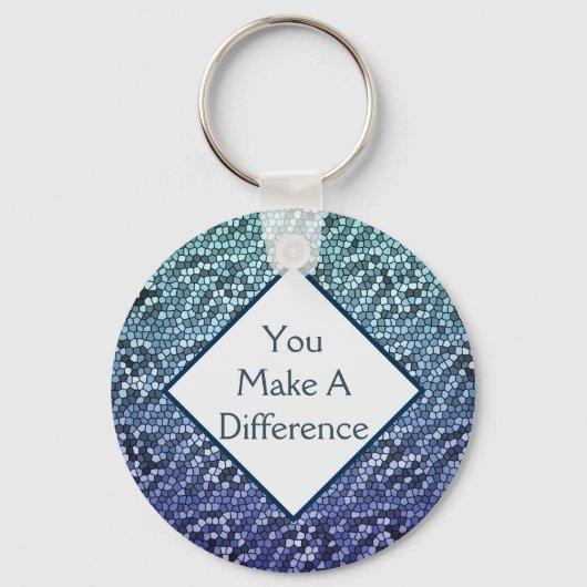 Porte-clés Bénévole Vous faites une différence Tiled Apprécia (Recto)