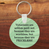 Porte-clés Bénévoles inestimables (Recto)