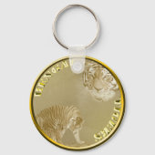 Porte-clés Bengals Tigers Gold Coin, (Recto)