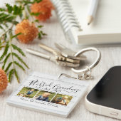 Porte-clés Béni d'être appelé Grand-mère 3 Photo (Devant Droit)