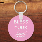 Porte-clés Bénissez votre coeur (Recto)