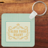 Porte-clés Bénissez votre coeur Citation Sud (Verso)