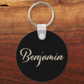Porte-clés Benjamin Name whitegold Button (Recto)