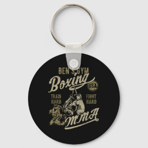 Porte-clés Ben's Gym Boxing Mixed martial art Retro Design Po
