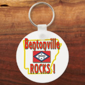 Porte-clés Bentonville Rocks ! (rouge) (Recto)