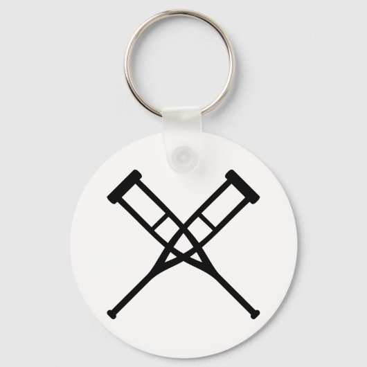 Porte-clés béquilles croisées (Recto)
