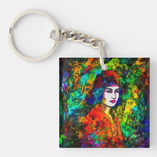 Porte-clés Beret rouge (Devant)