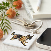 Porte-clés berger allemand (Devant Droit)