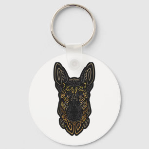 Porte-clés berger allemand design berger allemand cadeaux ber