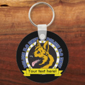 Porte-clés Berger allemand K9 (Recto)